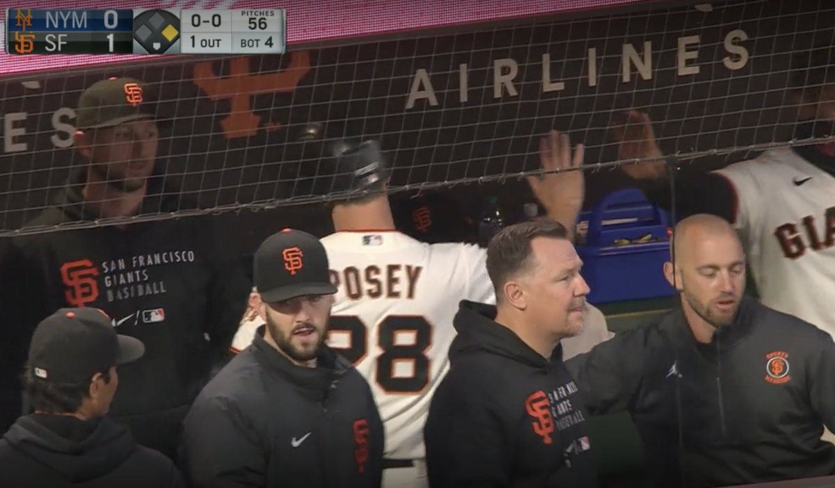 mxmuldowney's tweet photo. @PhilHecken MLB Jumpman apparel in Giants dugout 👀 I think that's someone on the Sports Medicine team but hopefully Jordan gets expanded and sold publicly! https://t.co/tTGiDAH8l3