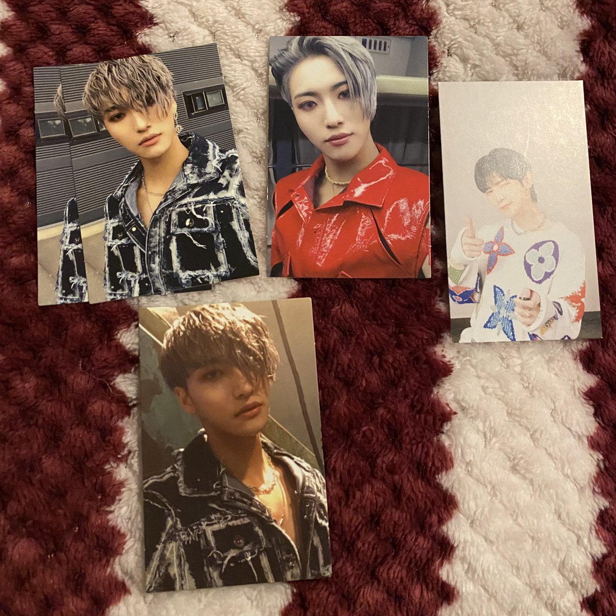 happyeosang's tweet photo. want to sell ateez fever pt 2 pcs 

🍓every pc is $5 shipped! can bundle for discount 
🍓the one with a heart are $10 since they are mmt pcs 
🍓 ww okay stamped / usa stamped or tracked 
🍓 dm if you’re interested 

tags ateez hongjoong seonghwa yunho yeosang wts https://t.co/6MoSZoZTeh