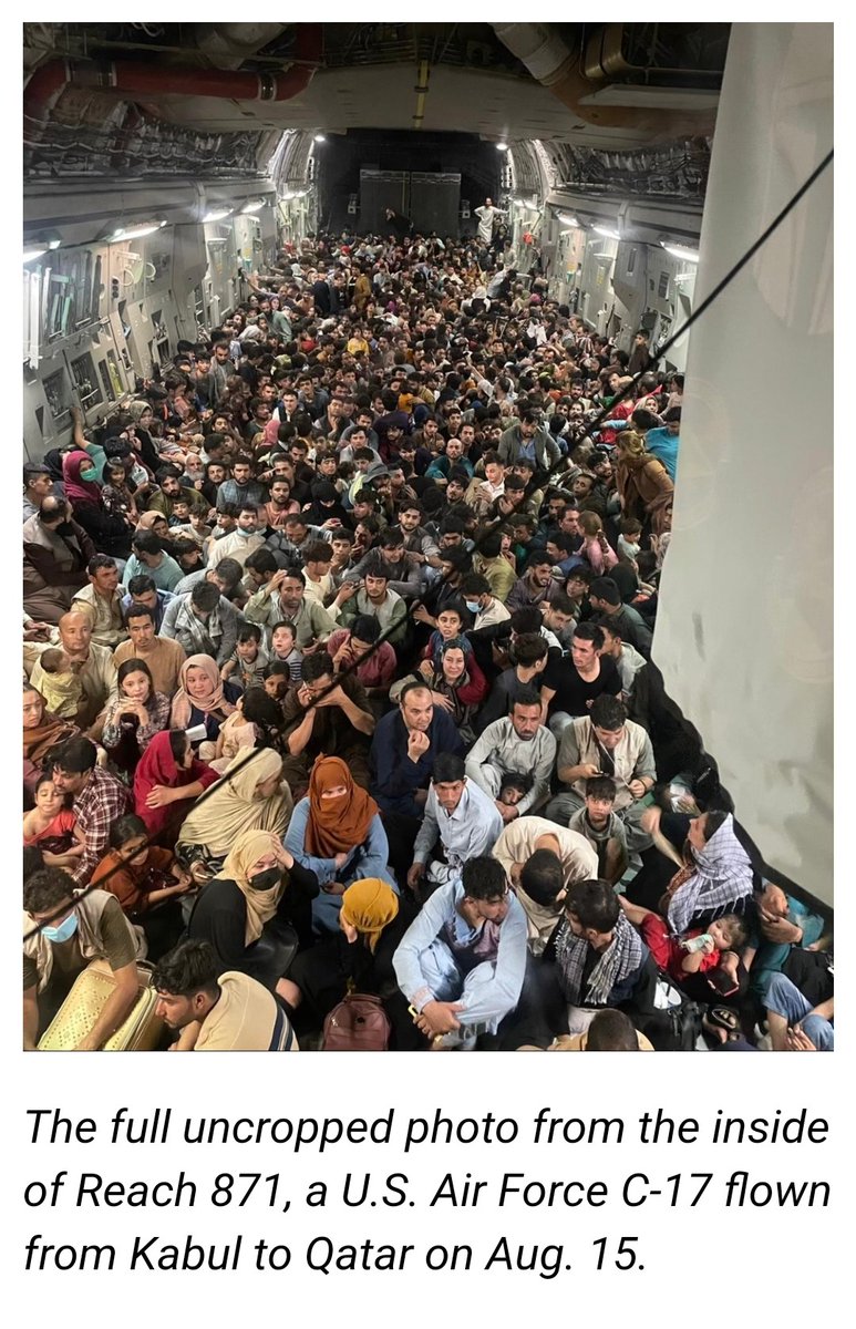 The aircraft was not intending to take on such a large load, but 640 Afghans who had been cleared to evacuate pulled themselves onto the C-17’s half-open ramp. Instead of trying to force those refugees off the aircraft, “the crew made the decision to go."