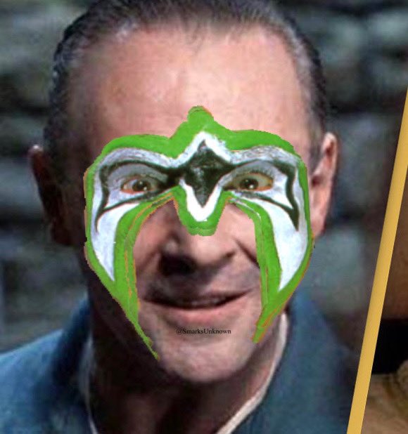 SmarksUnknown's tweet image. Hannibal Lecter @AnthonyHopkins 
#RandomWarriors
#WWERaw