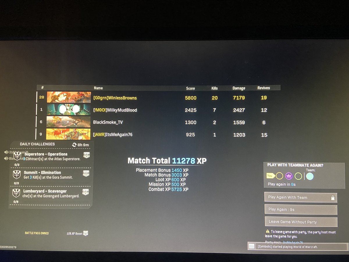 JustWinless's tweet image. Popped off on rebirth today✌🏻