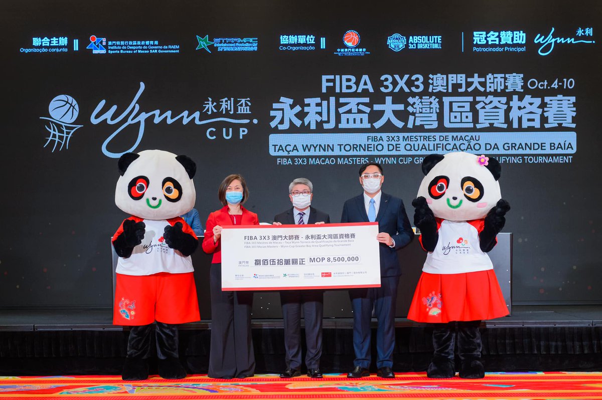 StarMac_'s tweet photo. 由體育局及澳門星娛樂製作有限公司主辦，中國澳門籃球總會及絕對三對三有限公司協辦，永利渡假村（澳門）股份有限公司冠名贊助的《FIBA 3×3 澳門大師賽 - 永利盃大灣區資格賽》，將於本年10月4日至 10 日在澳門舉行啦！
#永利#Wynn#三人籃球#FIBA3×3澳門大師賽永利盃大灣區資格賽#FIBA3x3MACAO https://t.co/c9yT6zW7eA
