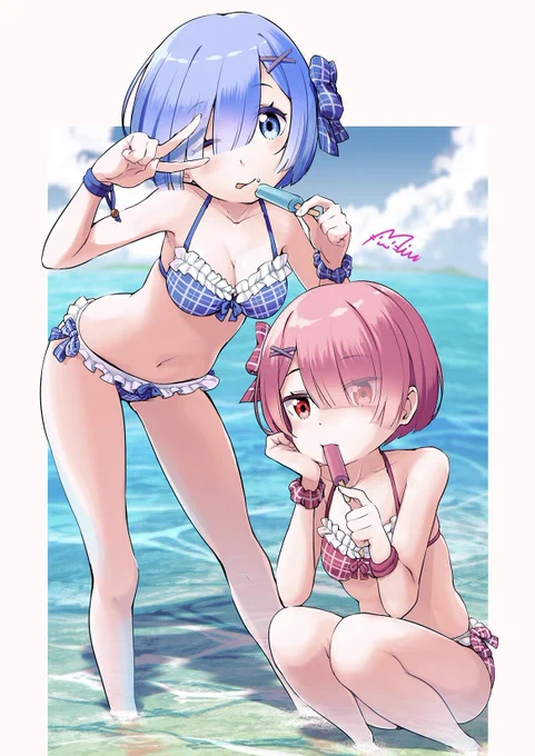 夏ですね!#リゼロ #Reゼロから始める異世界生活 #レム #ラム 