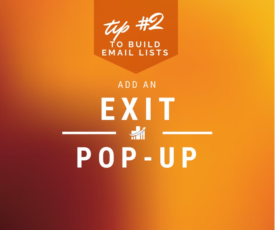 DrEddyClinic's tweet photo. RT @theleadpractice: Email Tip #2: Add an exit intent pop-up to your site. If someone is about to leave your website, they'll see a pop-up with an incentive to join the mailing list.
#chiropractor #chiropractic #smallbusiness #functionalmedicine #chirop… https://t.co/UOzD9e2C0P