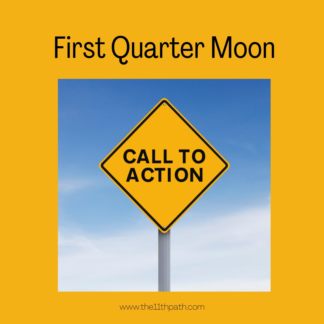 the11thpath's tweet photo. The First Quarter Moon represents a time for facing and dealing with problems in creative ways. It asks us to make decisions quickly and rise to the occasion of any circumstances that come our way. This is an exciting time that can also be filled with chaos/challenges. https://t.co/wmGyeJPs2v