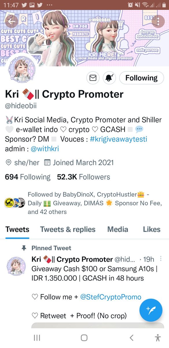 7nNataly's tweet photo. @hideobii @StefCryptoPromo All done, thanks so much po😊
Wish me luck fellas😁😇 https://t.co/FDSBADrjeO