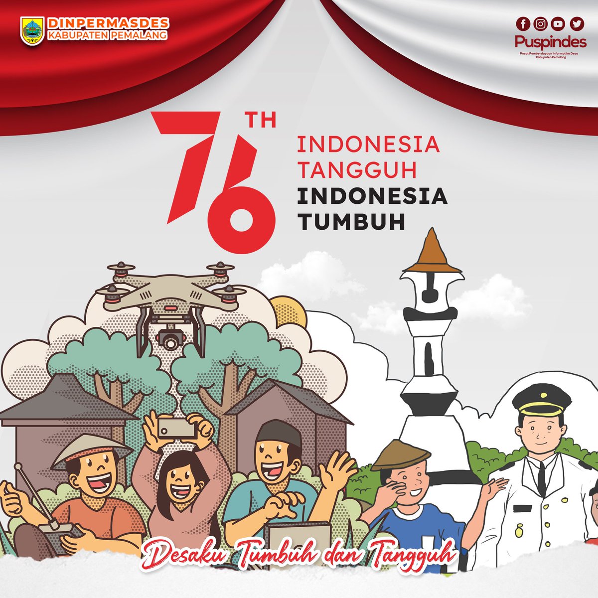Kita patut bersyukur atas jasa para pahlawan yang berjuang demi kemerdekaan, demi terbebas dari belenggu penjajah.
Sudah 76 tahun berlalu, saatnya kita mengisi kemerdekaan dengan jiwa patriotisme, jiwa saling tolong menolong dan saling peduli.

#hutri76 #Desapintar