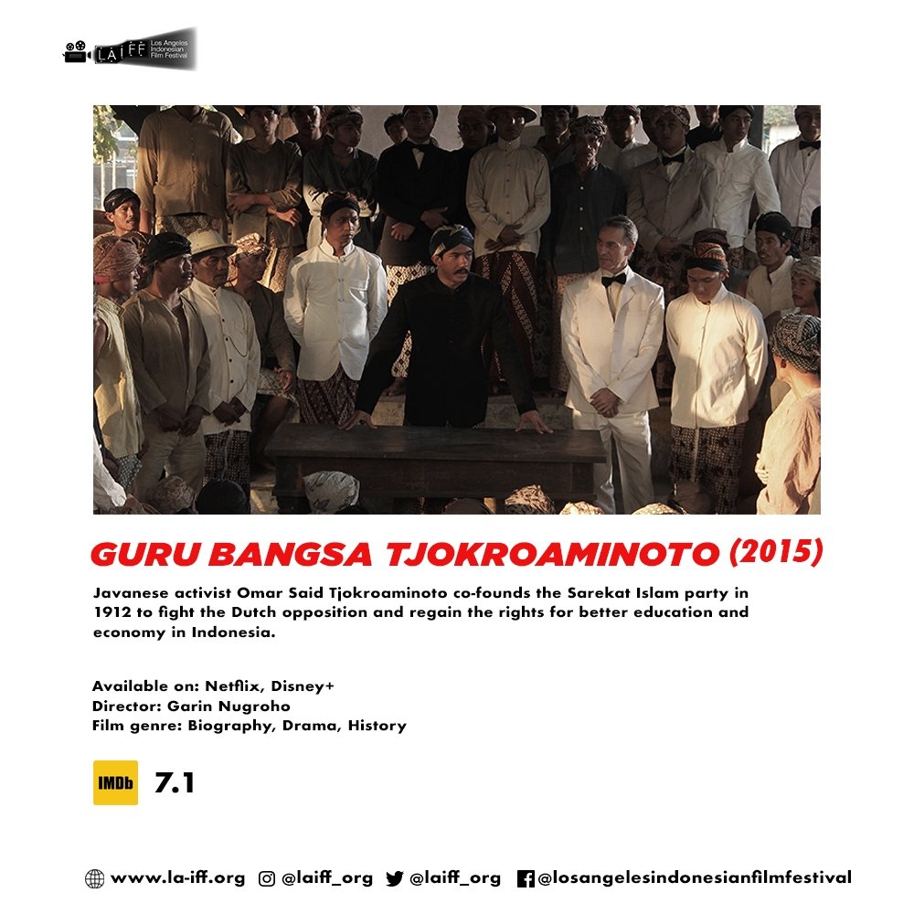 Happy 76th of Independence Day Indonesia!

Here's a movie recommendation list by LAIFF team that you should watch to celebrate Indonesian Independence Day. Feel free to add your recommendation in the comment section below!

#LAIFF #movierecommendation #HUTRI76