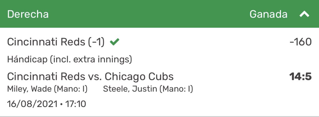 CONWIPICKSS's tweet image. A COBRARR🤑🤑🤩🔥✅

Cobrando andamos gente 🤑🎯✅

¿Seguiste el #FreePick ?👀

Deja tu ❤️ y 🔁

#GamblingTwitter #MLB #FreePicks #ATOBTTR 

Reds vs Cubs 
Pick: Reds -1✅