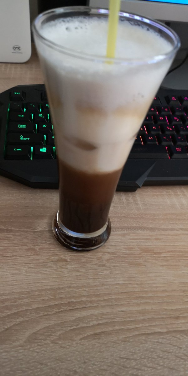TheReaperGR's tweet photo. Yes, there are people better at this, but with the materials I have at home, I did the best I could. Plus, the flavor is what I like 👍 #breakfastcoffee https://t.co/FTHM52AB1S