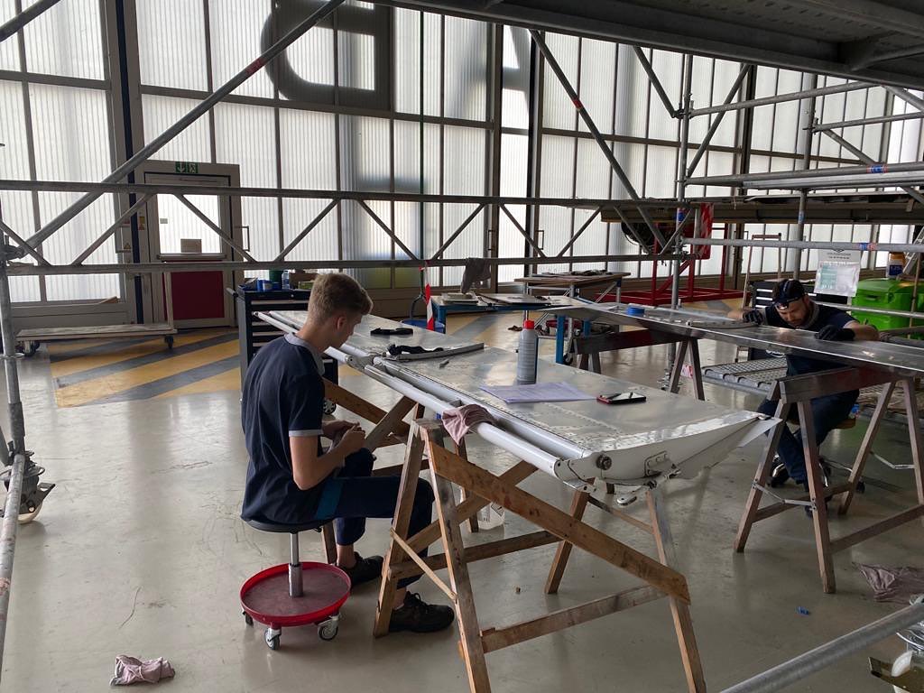 HarmonyJets's tweet photo. The C-check occurs every 6years and lasts usually between 2 and 3months. 6 to 7 @AircraftHarmony technicians are working on the aircraft every day. 👨🏼🔧👩🏽🔧
#Harmonyaircraftservices #Harmonyjets #Aircraftmaintenance #Aircraft #Dassaultfalcon #Ccheck #Maintenance #Aircraftsengineer https://t.co/qPII6gcf31