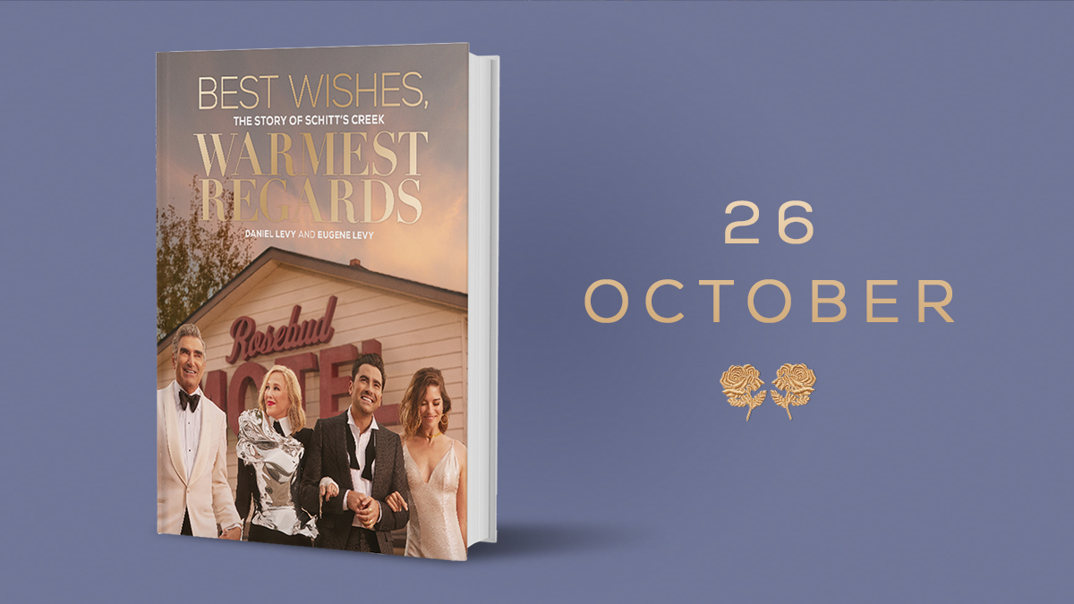 orionbooks's tweet image. The news is out! We're publishing the official @schittscreek book from @danjlevy and Eugene Levy this autumn and it is SIMPLY THE BEST! 

Publishing on 26 Oct, this is the perfect gift for any #SchittsCreekFan. 

Available to pre-order now fal.cn/3heGC
