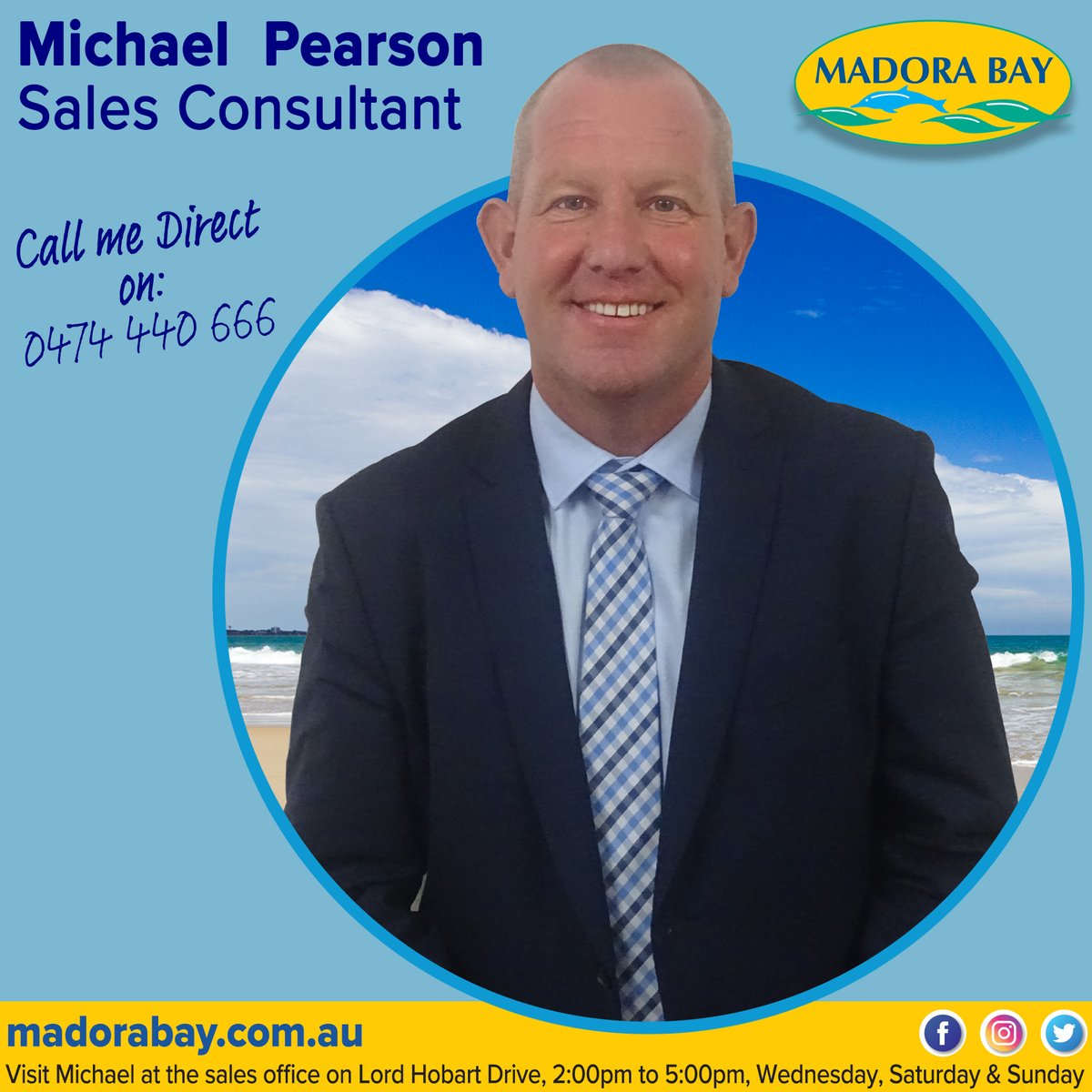 Madora_Bay's tweet photo. H&amp;N Perry Would like to welcome Michael Pearson to the sales team, the man behind the blocks at Madora Bay. so if you’re looking for the perfect block or house to buy or sell in Madora Bay, Call Michael today on 0457 882 700.  
🌏https://t.co/orxgom2PGw https://t.co/R0FuERzgHU
