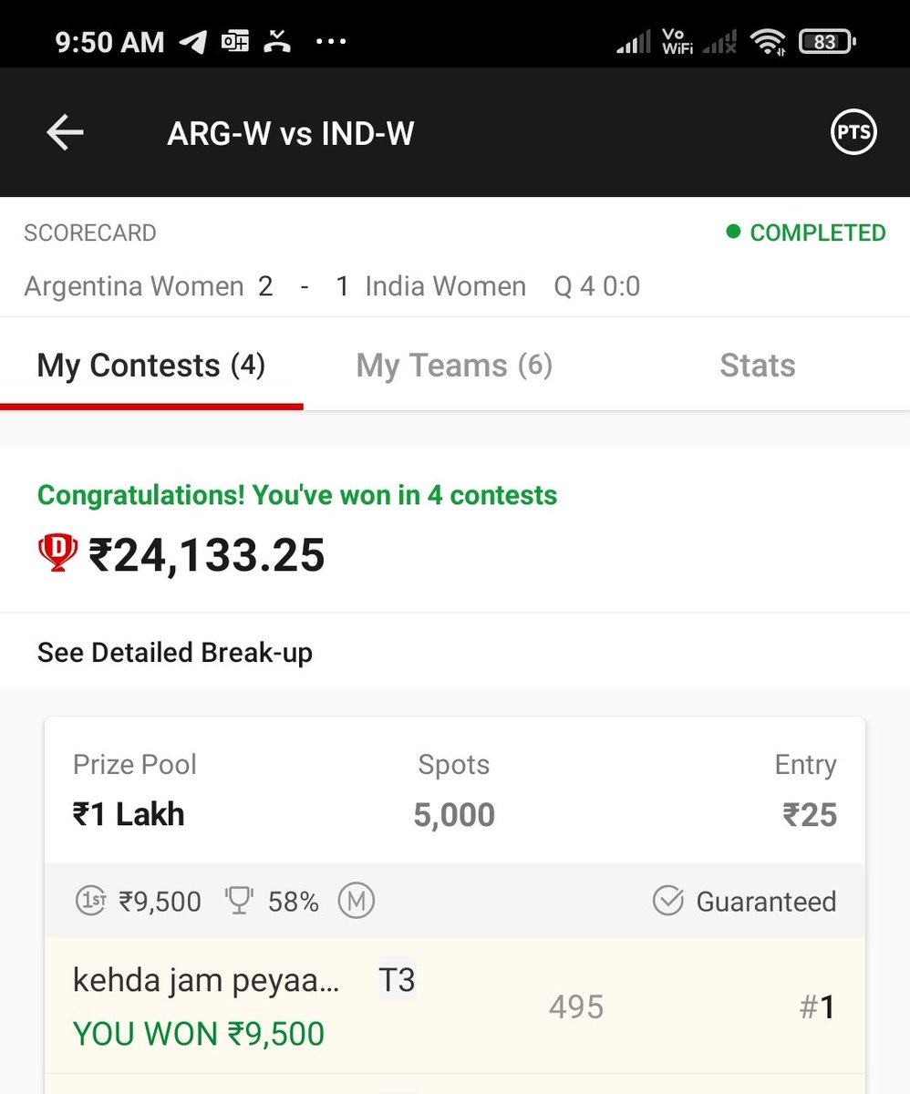 NAMANGU43426372's tweet photo. Won GL again❤️.... FIRST TIME'S A FLUKE, SECOND TIME COINCIDENCE, THIRD TIME IT'S A TRADITION💪 @UniqueDream11 @elwinmathew @Ranjith_iy3r @DiyanH1 
#SEVENS #Dream11 #Dream11hockey https://t.co/9D1s8AWvxn