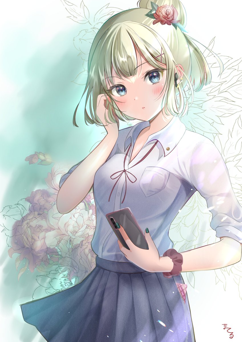 「ミステリアスな女子高生 牡丹ちゃん #うちの子 」|まてる🌸Illustratorのイラスト