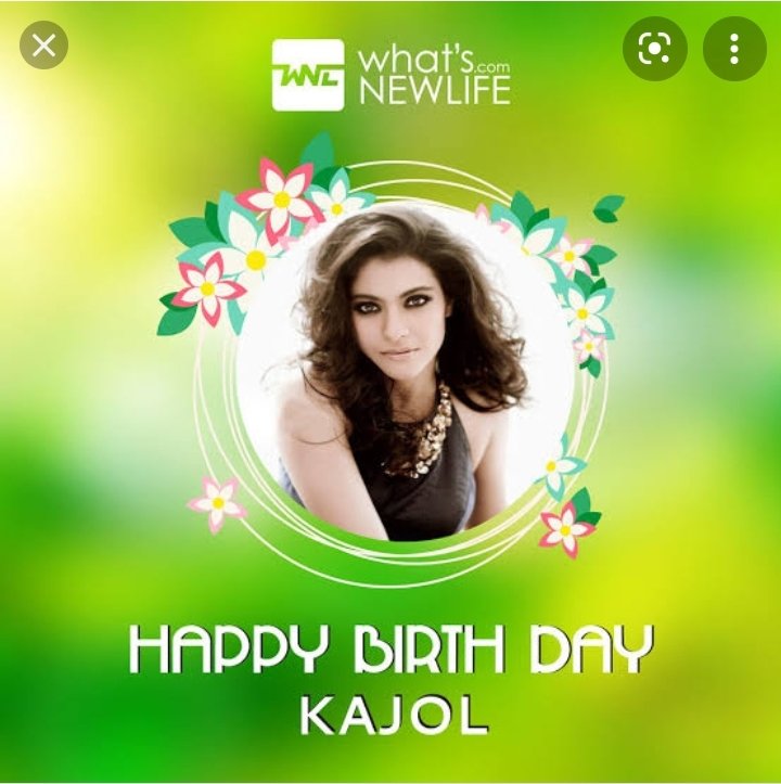 Happy birthday kajol mam        