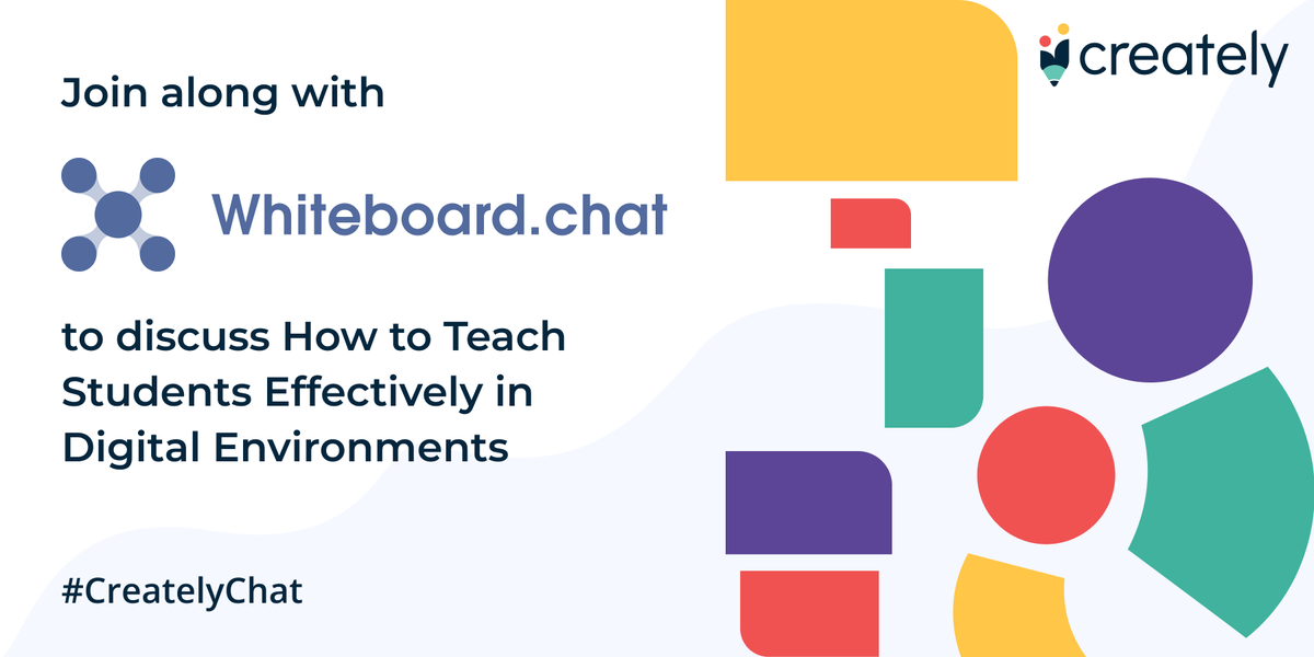 creately's tweet photo. Join along with
@WhiteboardChat to discuss "How to Teach Students Effectively in Digital Environments" 6th of Aug at 2.00PM(EST).
Use #CreatelyChat to get instant responses to your queries.
#Digital #Learning #RemoteClass https://t.co/Ns2MG0u0AN
