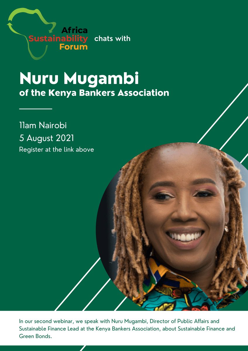 Looking forward to speak at the Africa Sustainability Forum today morning. The forum is hosted by law firm JMiles &amp;Co which recently published a #GreenFinance and #SustainableFinance analysis on ESG frameworks on behalf of <a href="/LSEGplc/">LSEG</a> @FSDAfrica <a href="/UKAidDirect/">UK Aid Direct</a>. africasustainabilityforum.com/latest