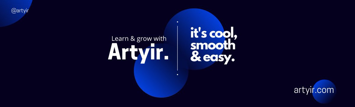 Learn and grow with #Artyir,
Advice on Every Area of Digital and User Experience.
We are working to improve you and your business, self-development is essential.
Visit: artyir.com
#business #entrepreneur #success #marketing #love #money #smallbusiness  #startup #work