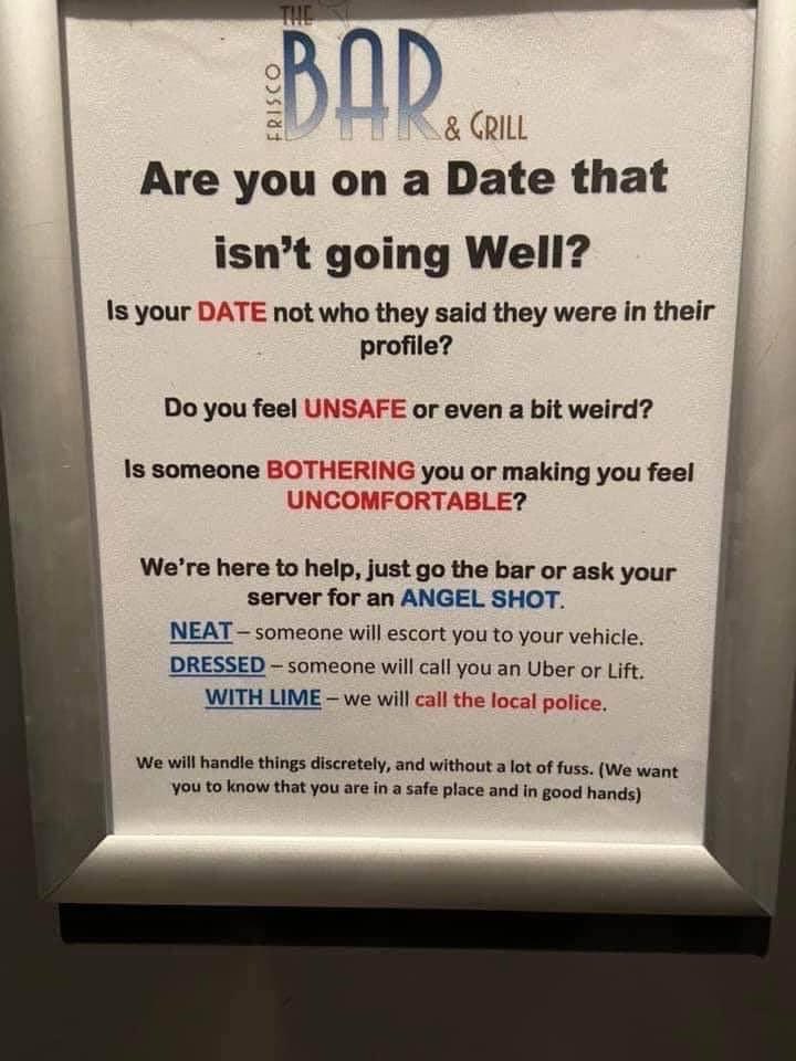 Lettytip's tweet image. Every bar and restaurant should post this in the ladies bathroom