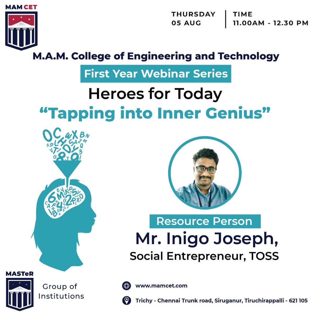 MASTeRGroupofI1's tweet photo. The truth is we all have the capacity for genius, but sometimes there is internal work that needs to be done to release it.  Join us in this webinar to tap into your Einstein
#webinar #potential #capability #students https://t.co/lxHjjTrDU1