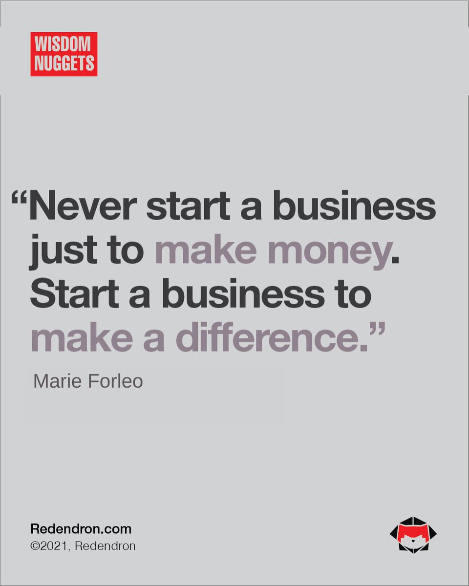 redendron's tweet photo. Money is only a side effect, a cherry on top of having the privilege to solve people’s problems and make a difference in society. Do you agree?

#entrepreneur #businessowner #brand #personalbrand #branding #entrepreneurship #entrepreneurs #businessmindset #growthmindset https://t.co/ievgndEGw8