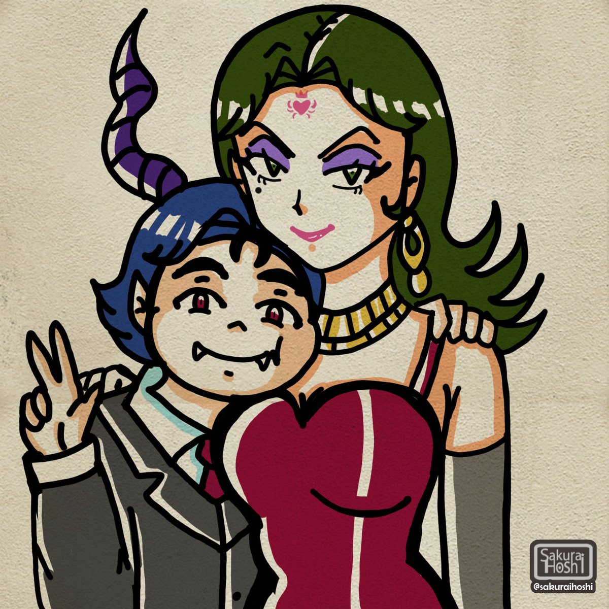 SakuraiHoshi's tweet photo. 🌸Un nuevo #sketch presentando a unos #OCs que cree el año pasado: sus nombres son Beelze y Miss Lilyth.🌸
*
#OriginalCharacters/ Art:© Hoshi Sakurai
#sketchbook #ArtistOnTwitter #digitalsketch
#evilcharacters #digitalart #sketches https://t.co/4FyD7si17k
