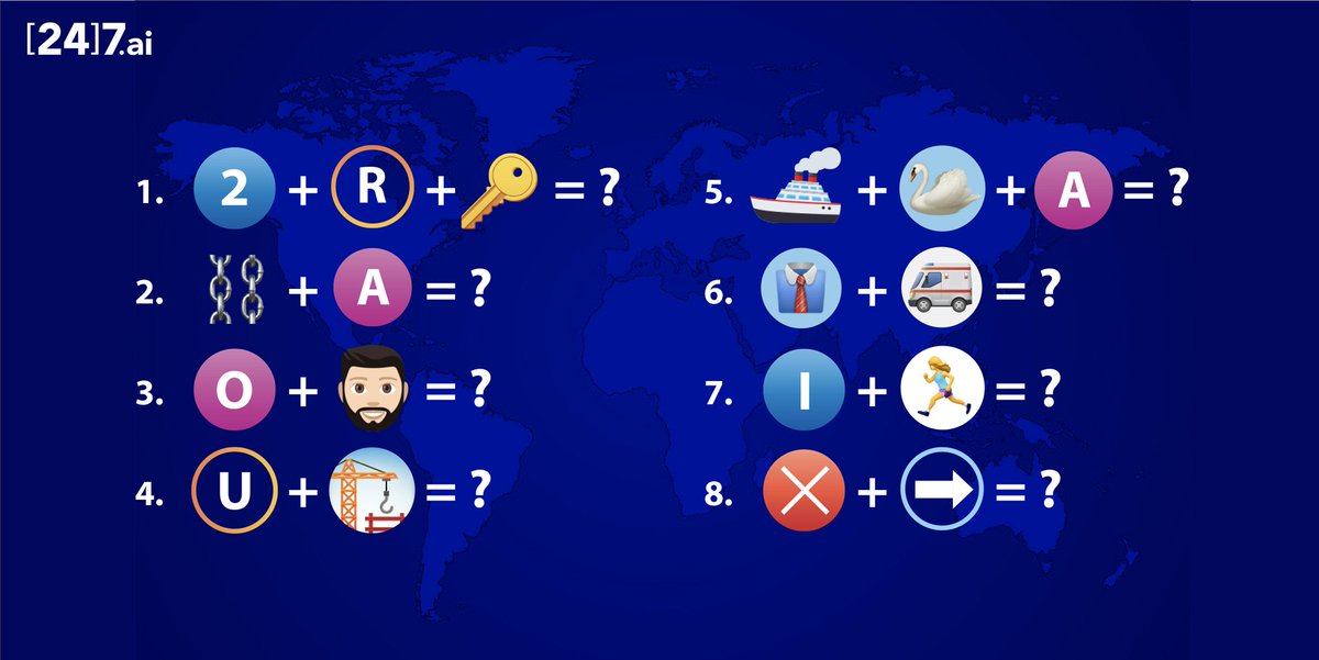 247ai_India's tweet photo. With the Olympics underway, here’s a fun activity! Guess the country names and let us know which of these countries have won the most medals so far!
#247ai #247ite #olympics2021 #thursdayactivity #GuessTheCountry https://t.co/nYrJ03gqPM