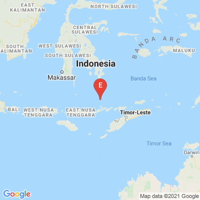 EarthquakeTw's tweet photo. M5.3 depth:527.54km,2021-08-05T05:06:07.109 UTC,lat:-7.5986 lng:122.7999,130 km NNE of Maumere, Indonesia|ID:us6000f2cv https://t.co/sPpVTHSDI7 #earthquake Earthquakes Today (past 24 hrs,only quakes >= M4.0) https://t.co/SKgaGWiAQn https://t.co/y0OWLZnh8i