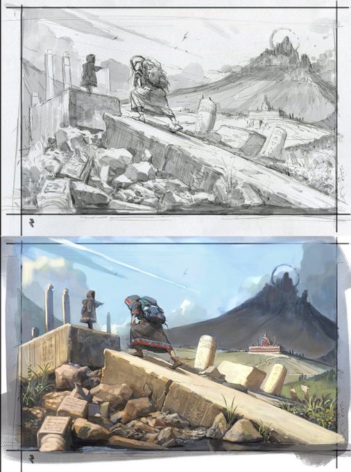 An idea sketch I did a long time ago. 