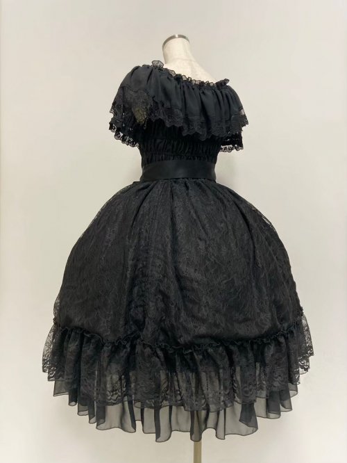 アトリエピエロ Ruined castle dress黒 ATELIER PIERROT】 Ruined castle dress (ルーンドキャッスルドレス