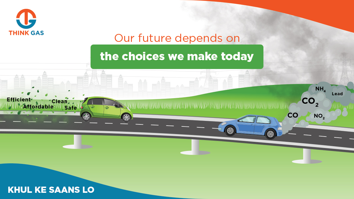 THINKGasIndia's tweet photo. Our environment is dusted with the pollution due to our commuting and logistics needs. It is high time we minimise our dependency on #PollutingFuels. Let's #SwitchToCNG and beautify our environment towards a greener tomorrow.
#CleanEnergy #GreenFuel #KhulKeSaansLo #THINKGas https://t.co/WuKwCTJcvy