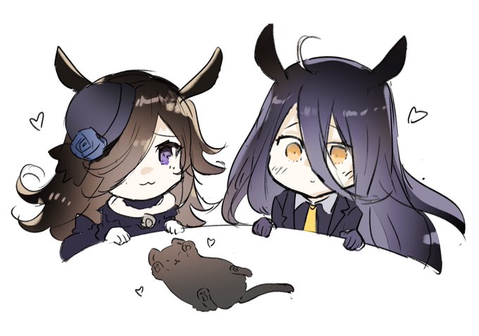 カフェとライスの黒いコンビが二人でいるのすき
#ウマ娘 