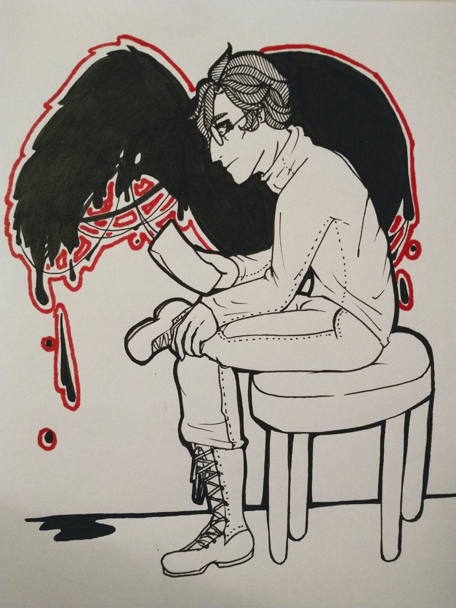DecayPsychosis's tweet photo. More Klaus but this time with an Umbra as well uwu~
#OriginalCharacter #OCArt #KlausValentin #TraditionalArt https://t.co/Mml4tY9zSX