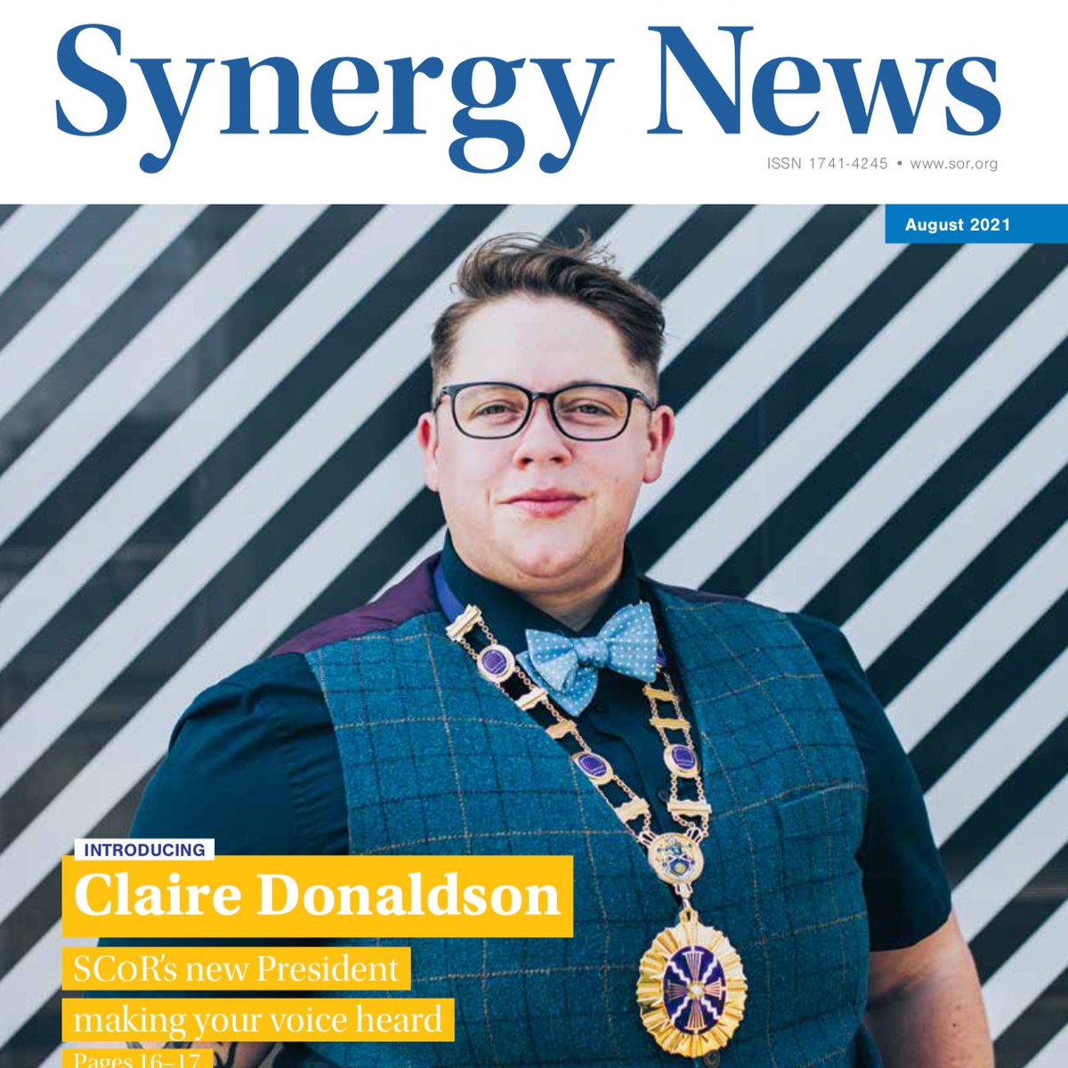 SCoR Members (@scormembers) on Twitter photo Congratulations! Claire Donaldson <a href="/Lostboi_Xray/">Claire Donaldson</a> is the new President of <a href="/SCoRMembers/">SCoR Members</a> Find out more about Claire's life and work in Scotland in the latest issue of Synergy News. Check your letterbox or pick up the digital version here: sor.org/synergyaug21 #radiographers Congratulations! Claire Donaldson <a href="/Lostboi_Xray/">Claire Donaldson</a> is the new President of <a href="/SCoRMembers/">SCoR Members</a> Find out more about Claire's life and work in Scotland in the latest issue of Synergy News. Check your letterbox or pick up the digital version here: sor.org/synergyaug21 #radiographers