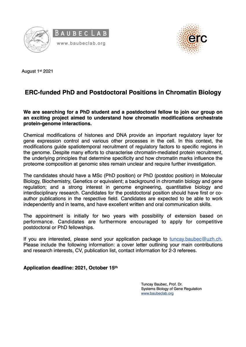 Please RT. We have two ERC-funded positions available in our lab. baubeclab.org/two-open-posit…