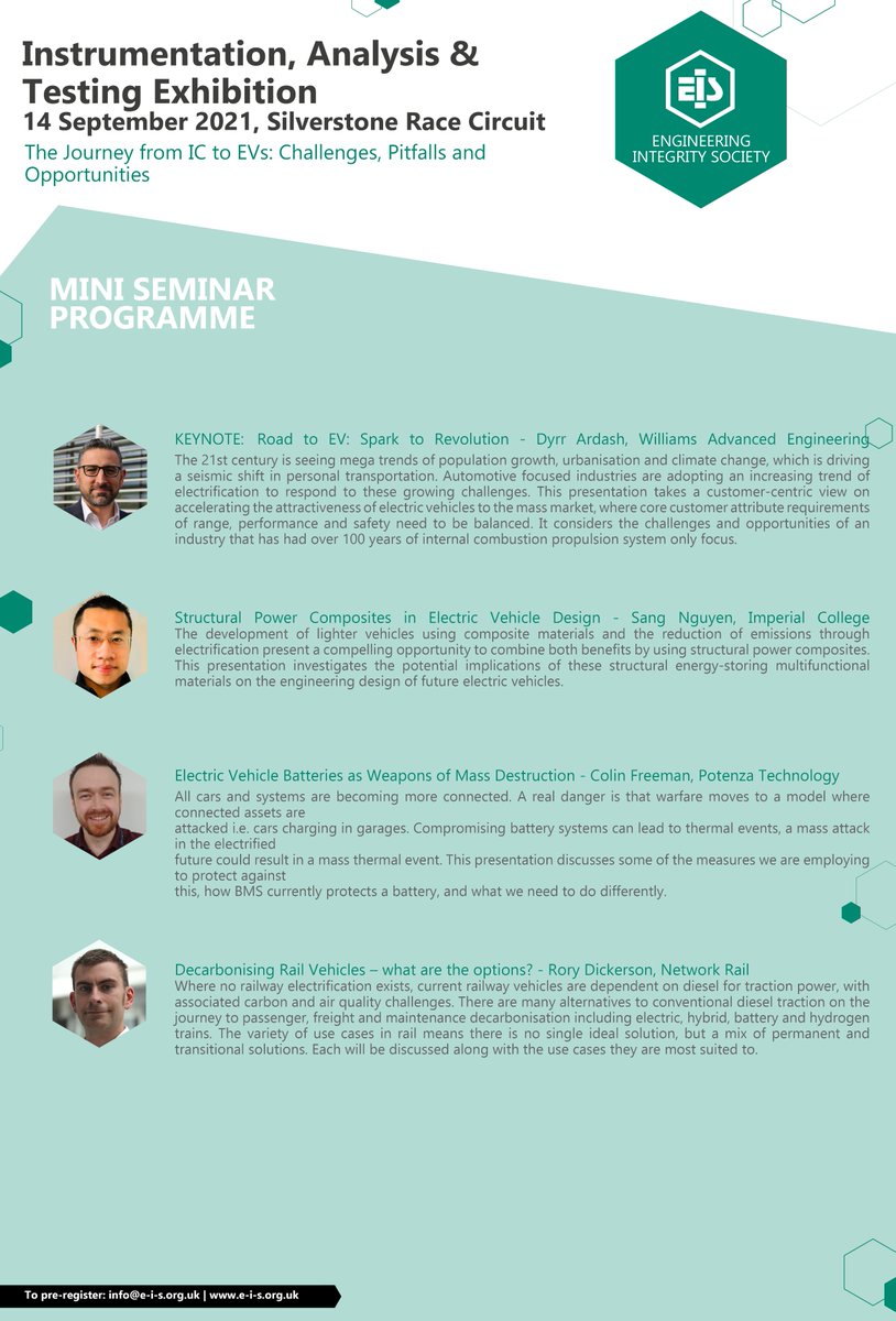 Instrumentation, Analysis &amp; Testing Exhibition - 14 September 2021 10am - 4pm. FREE to attend. Register at e-i-s.org.uk/registration-f…