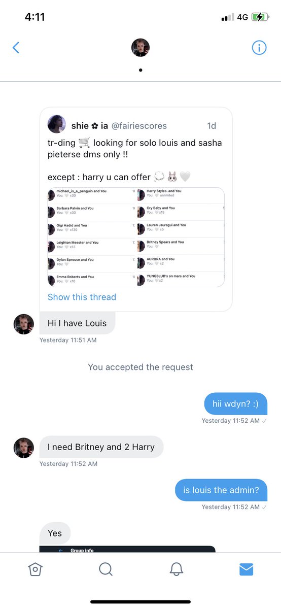 fairiescores's tweet image. the reason why i deactivated is bc i was gonna calm myself bc i was so sad that i got scammed by someone yesterday and i’ve lost my britney dm :( they literally blocked me when i added them to the dms but it is what it is. please block/report @/Lenakiljanska and rt to spread !!