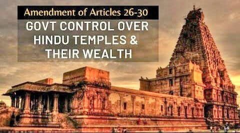 Suhasini97patil's tweet photo. Temples giving spiritual power with peace to Hindus. So please free our temples from Govt. illegal control
#मंदिरों_की_संपत्ति_पर_हिन्दूओं_का_अधिकार https://t.co/XyflumpTiQ