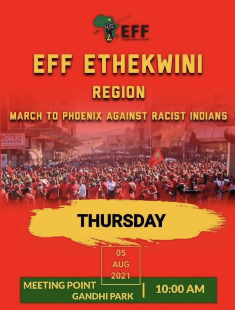 Imagine taking advice from your enemy on how you must fight them; including black sellouts. An attack on any fighter in #phoenix is an attack on all of us in South Africa and we will respond accordingly. #EFFinPhoenix