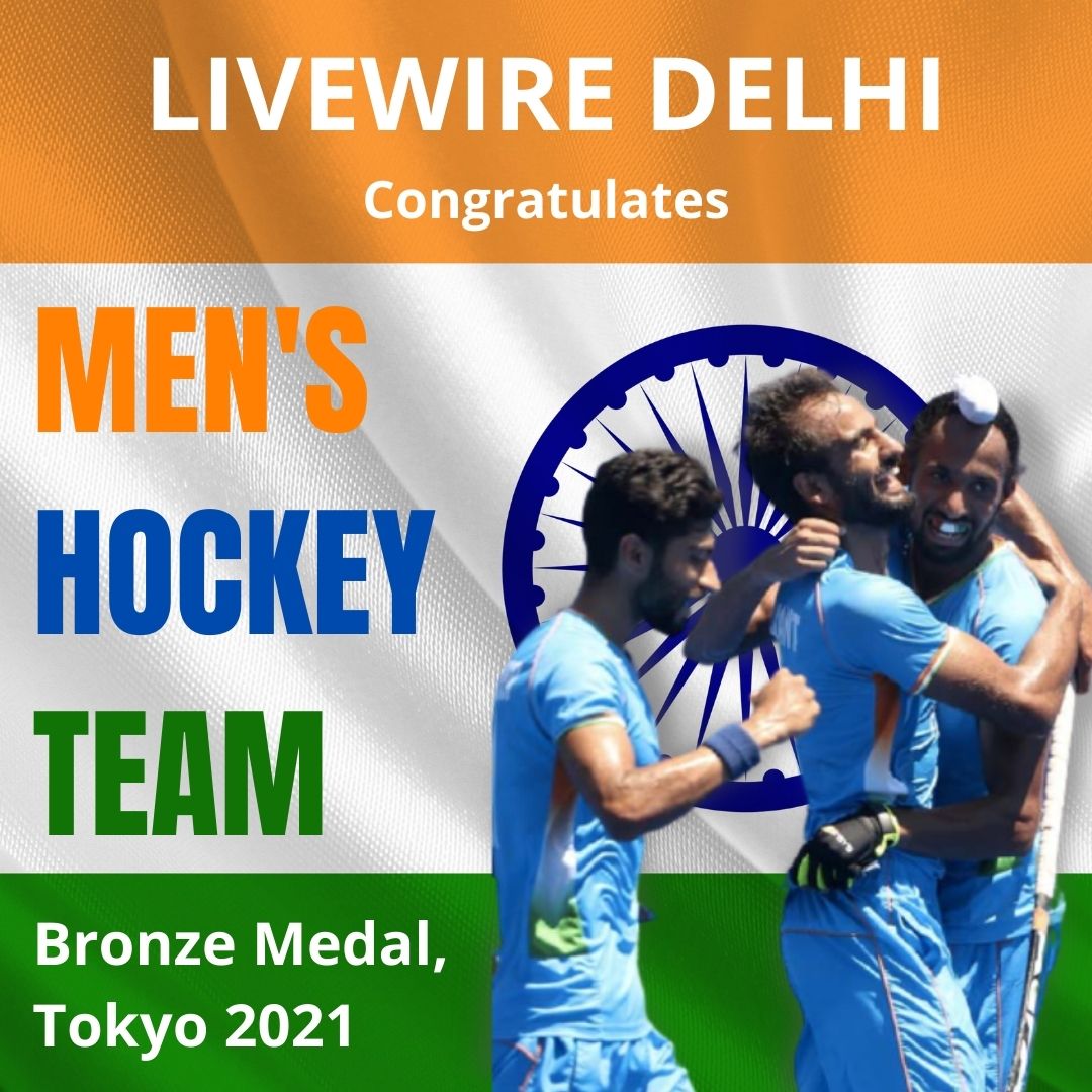 LivewireDelhi's tweet photo. We the #LivewireDelhi team would like to congratulate @TheHockeyIndia for their bronze medal
You make us proud guys

#india #indian #hockeyindia #HockeyIndiaTeam https://t.co/MgKqSk3mIB