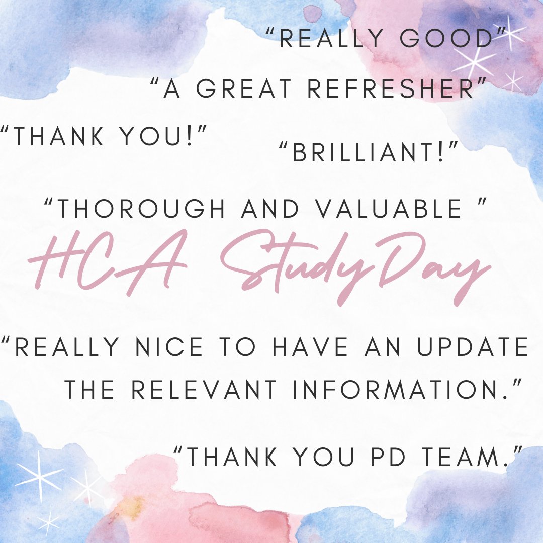Oncology_PD's tweet image. ✨That’s a wrap!✨ we have loved hosting the HCA’s updates this year and it has been met with such enthusiasm from them! Here are some of things they’ve been saying about it. @gloshospitals  @RendcombWard @LilleybrookWard  #healthcareeducation