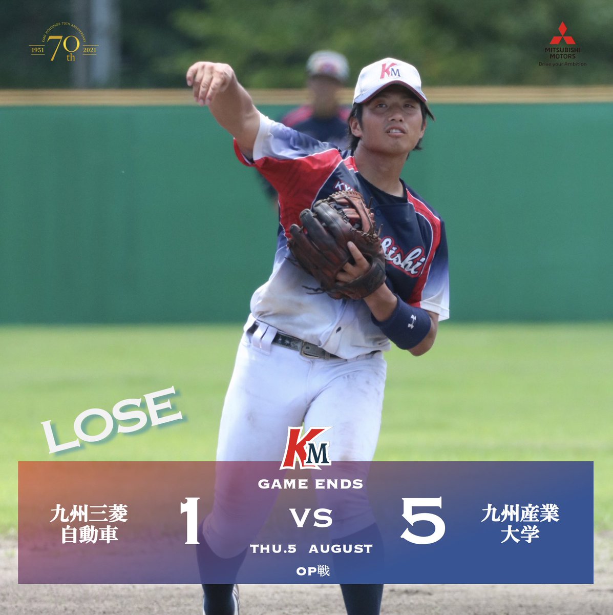 九州三菱自動車硬式野球部 Kmg Baseball Twitter