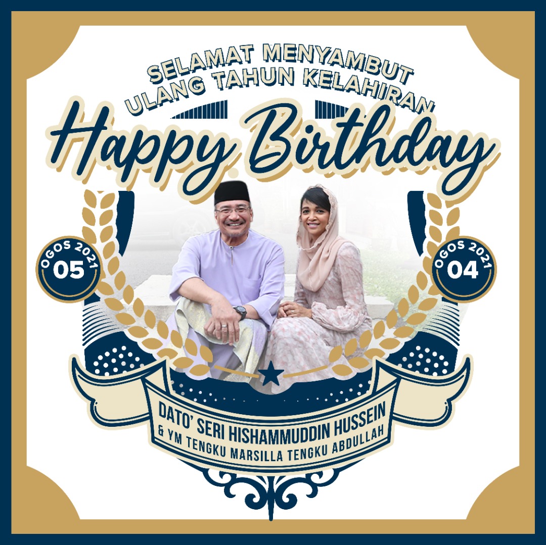Selamat Hari Jadi kepada YB Dato' Seri Hishammuddin Hussein dan isteri YM Tengku Marsilla Tengku Abdullah.

Semoga Allah panjangkan usia Dato Seri dan Tengku, dimurahkan rezeki dan sentiasa dalam rahmat serta perlindungan Allah SWT. Happy Birthday ❤❤
#SembrongKita