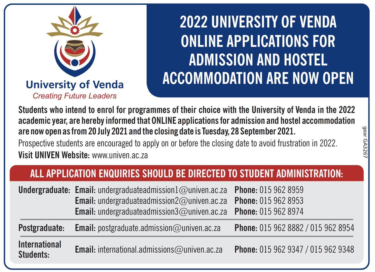 University of Venda tweet media