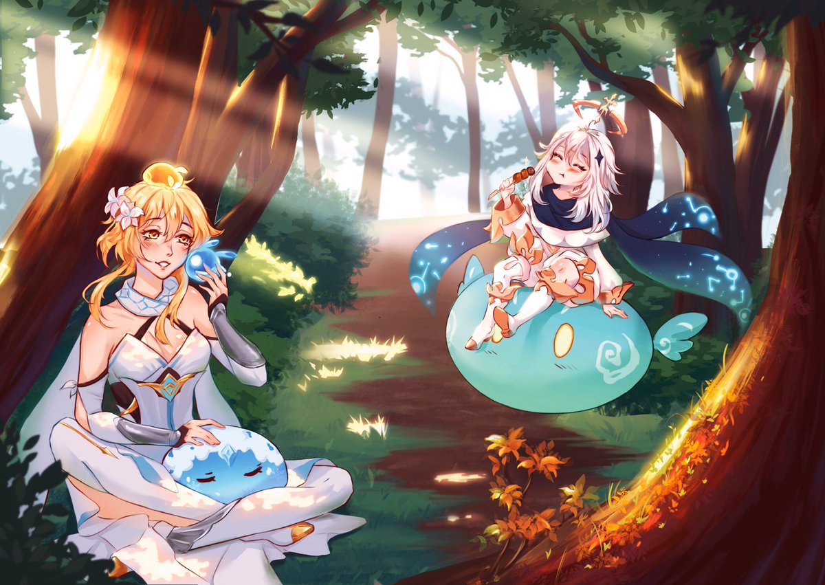 puhofka's tweet photo. My art for #Genshin_Impact art book 🥰

#paimon #GenshinImpact #genshinimpactfanart https://t.co/NsSBTImeDn