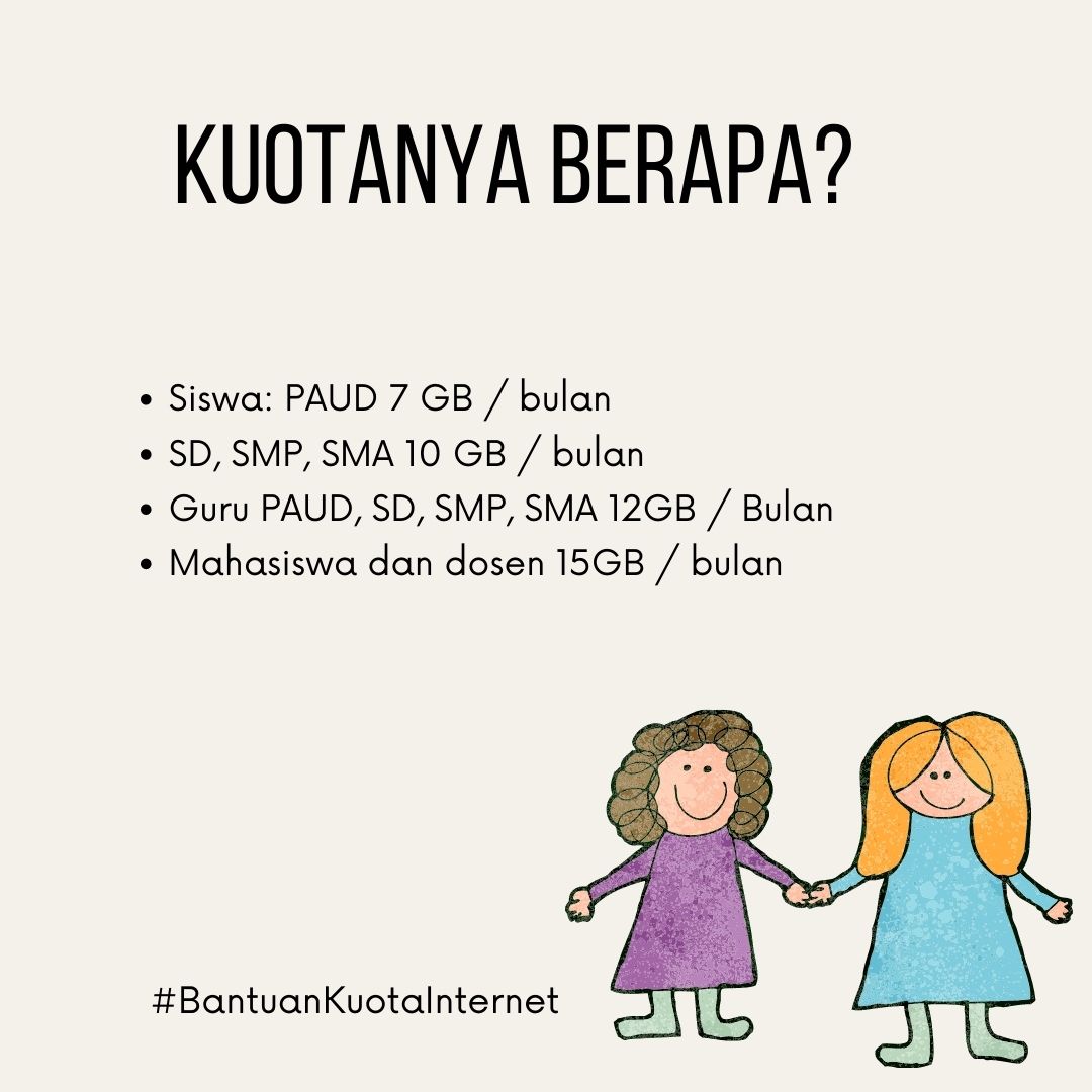 Bang_Miswar's tweet photo. Kemendikbud Ristek memperpanjang program bantuan kuota belajar/kuota data internet gratis utk menunjang kegiatan Pembelajaran Jarak Jauh Tahun 2021. Bantuan ini ditargetkan utk memenuhi kebutuhan siswa dan tenaga pengajar dari berbagai jenjang pendidikan
#BantuanKuotaInternet https://t.co/r6IfvEvAFu