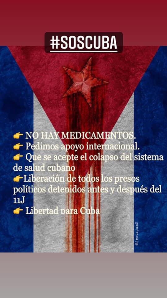 RagazzaBRoad's tweet photo. #SOSCuba #SOSCuba #SOSCuba #SOSCuba #SOSCuba #SOSCuba #SOSCuba #SOSCuba 
Se acaba el tiempo #SOSCubaSeMuere 🇨🇺 https://t.co/kP72WcFCpE