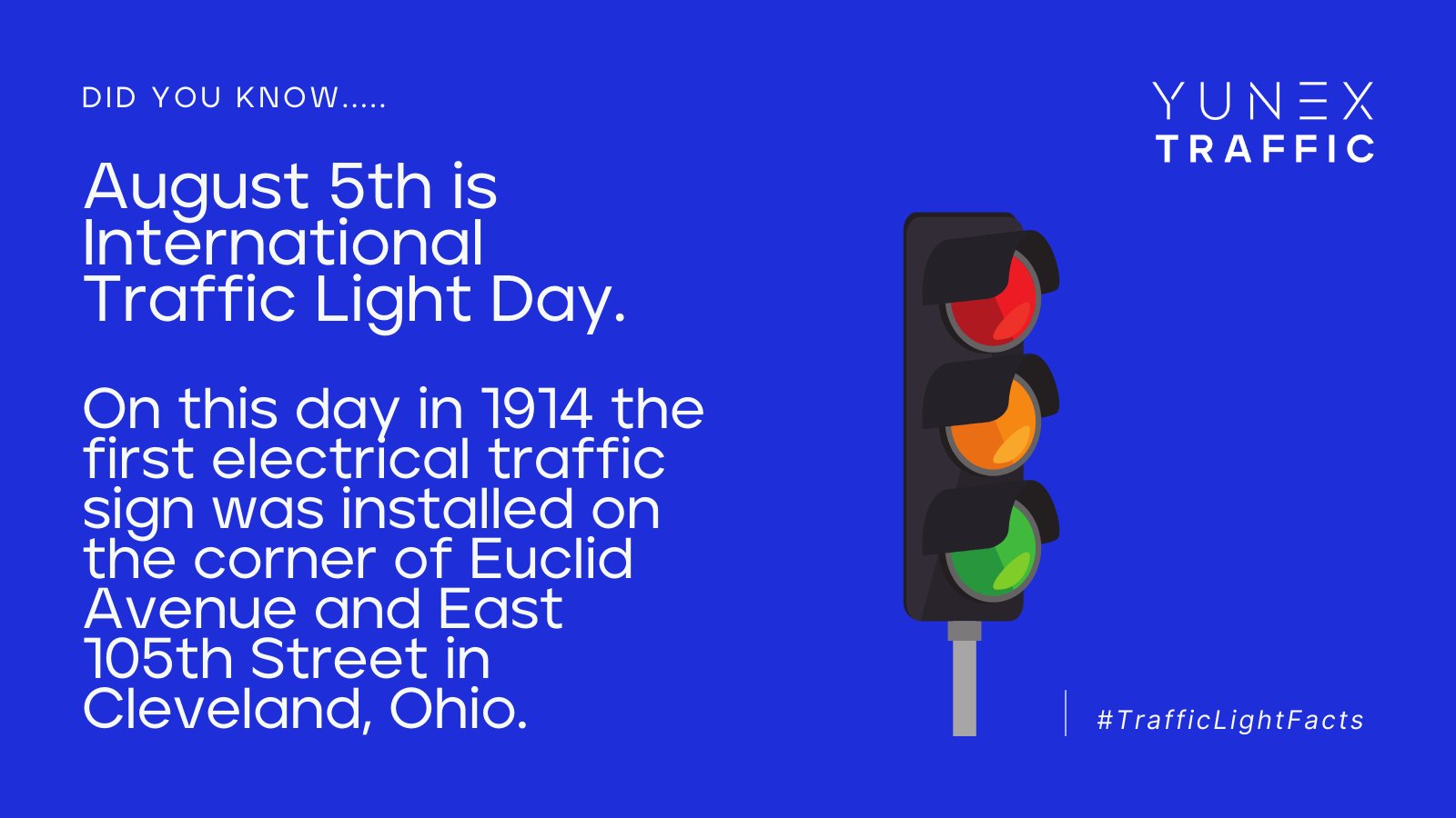 Yunex Traffic on Twitter: "You want Facts about Traffic Lights? We have them. Happy International Traffic Light Day! Wishing you many green lights. 🚦 ❤️ #TeamYunexTraffic #TrafficLightDay #TrafficLightFacts https://t.co/FXs5uYhIeg" / Twitter