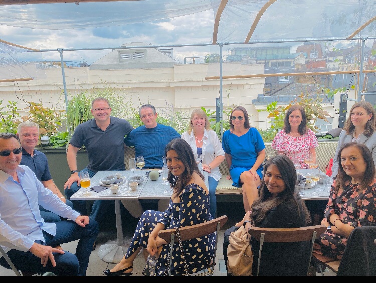 @EwingLaw1's team summer drinks at the Roof Garden-Pantechnicon. Our first reunion in over a year and a pleasure to invite some friends along too. #team #family #friends #lawfirm @TonyKent_Writes